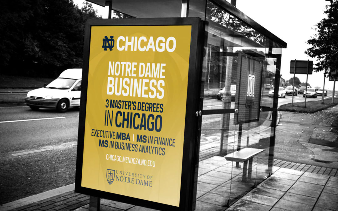 Notre Dame – Mendoza College Of Business Bus Sign