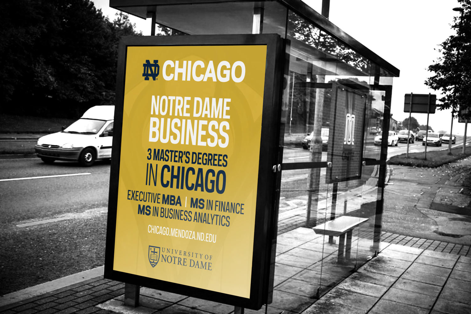 University of Notre Dame Chicago Signage